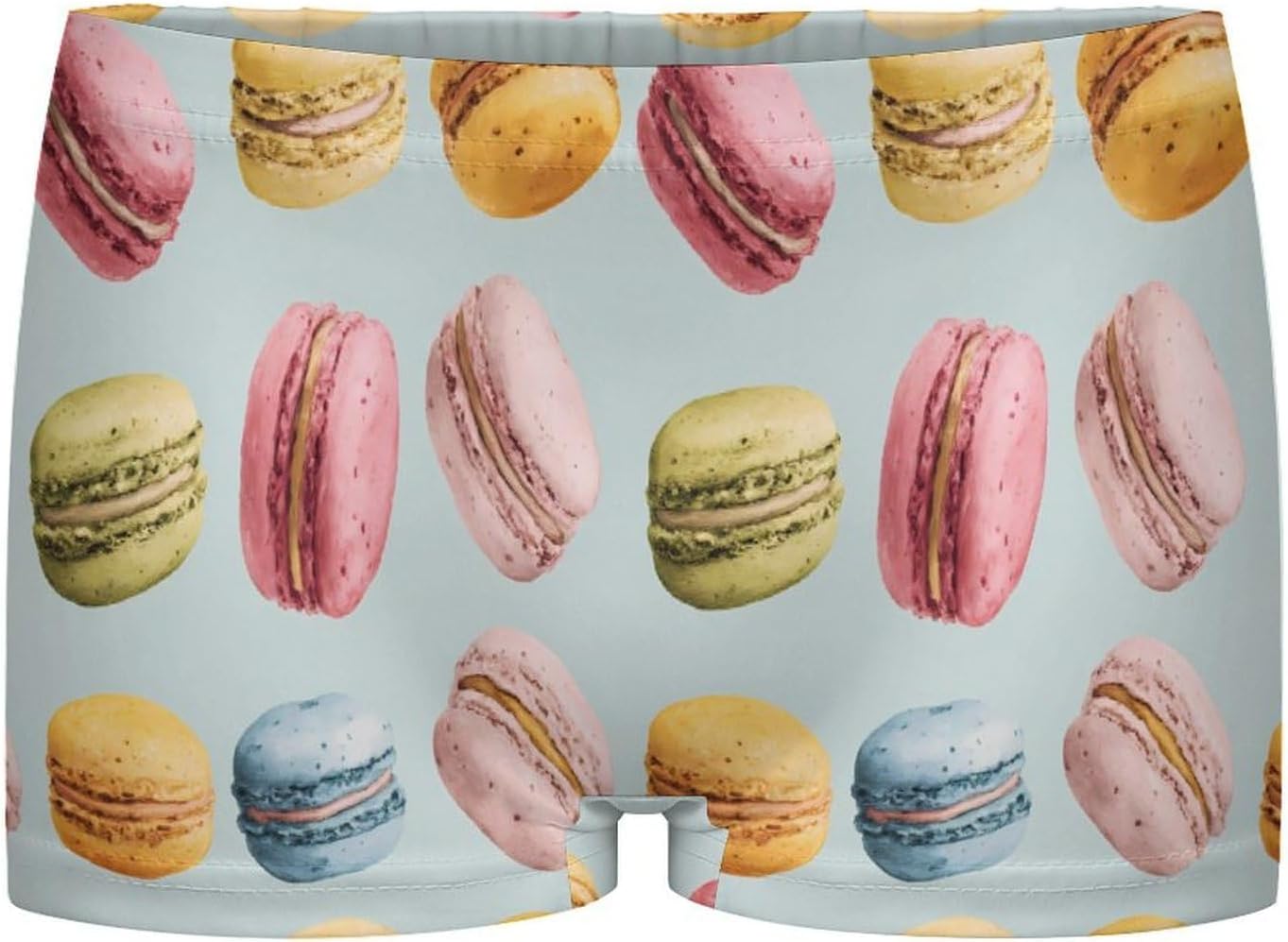 Macaroons Fashion Women's Boxer Briefs Breathable Underpants Trunks Stretch Underwear
