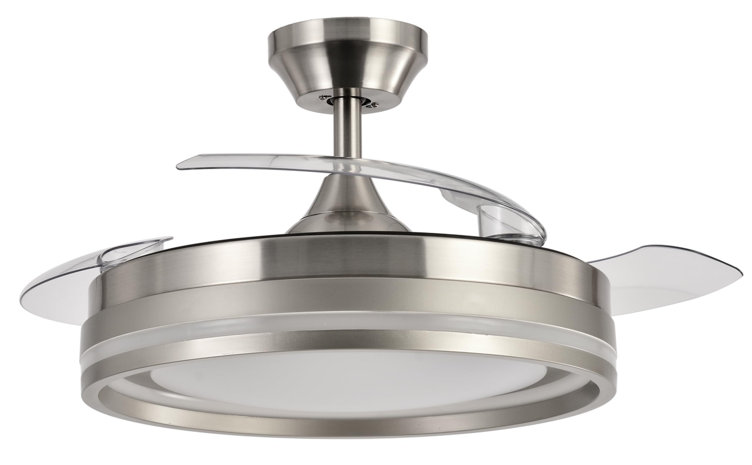 ABRILA Ventilador Dc Cerrato Niquel 59w 4aspas Desplegables, wentylator