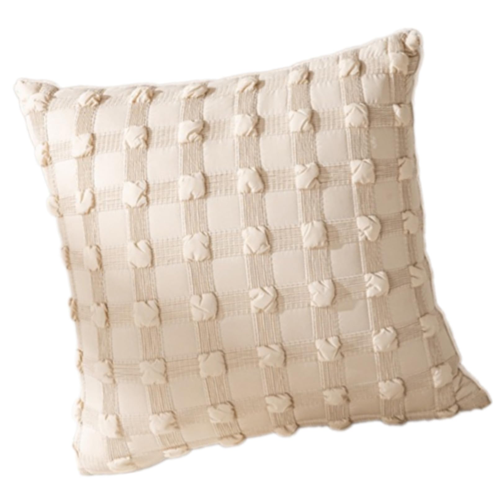YROHGKPN Cushion Slipcover Cotton and Plush Throw Pillow Case for Bed Couch Sofa Home Decoration Accent 17.2x17.2Inch Cushion Covers