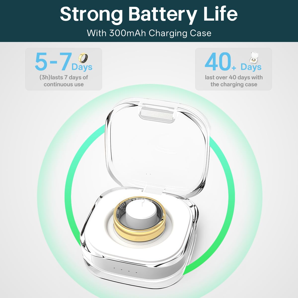 Smart Rings for Women Men,Fitness Tracker Ring,Heart Rate,Blood Oxygen,Blood Pressure,Step Tracker,Sleep Monitoring,No Subscription Fee,IP68 Waterproof FRAY Smart Ring for iPhone&Android(Gold 8)