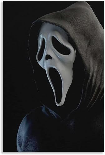 Póster de película de personajes de terror, lienzo para pared, para sala de estar, 16 x 24 pulgadas (15.7 x 23.6 in)