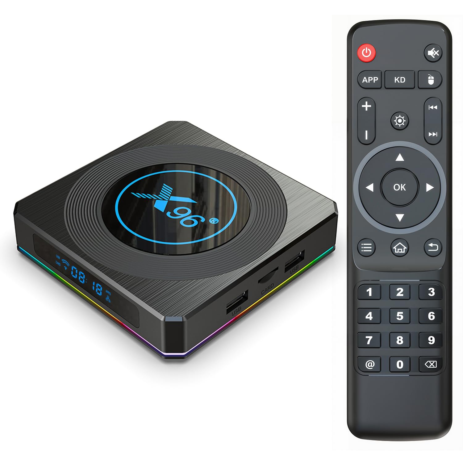 LEFFOT Android TV 11 Box, X96_X4 4K Ultra HD Smart TV Box, 4GB RAM +32GB ROM, Apoyo HDR10+, 2.4G & 5G WiFi 5, 1000M Ethernet, BT 4.0, Amlogic S905X4, Quad Core Arm Cortex A55 64 bit