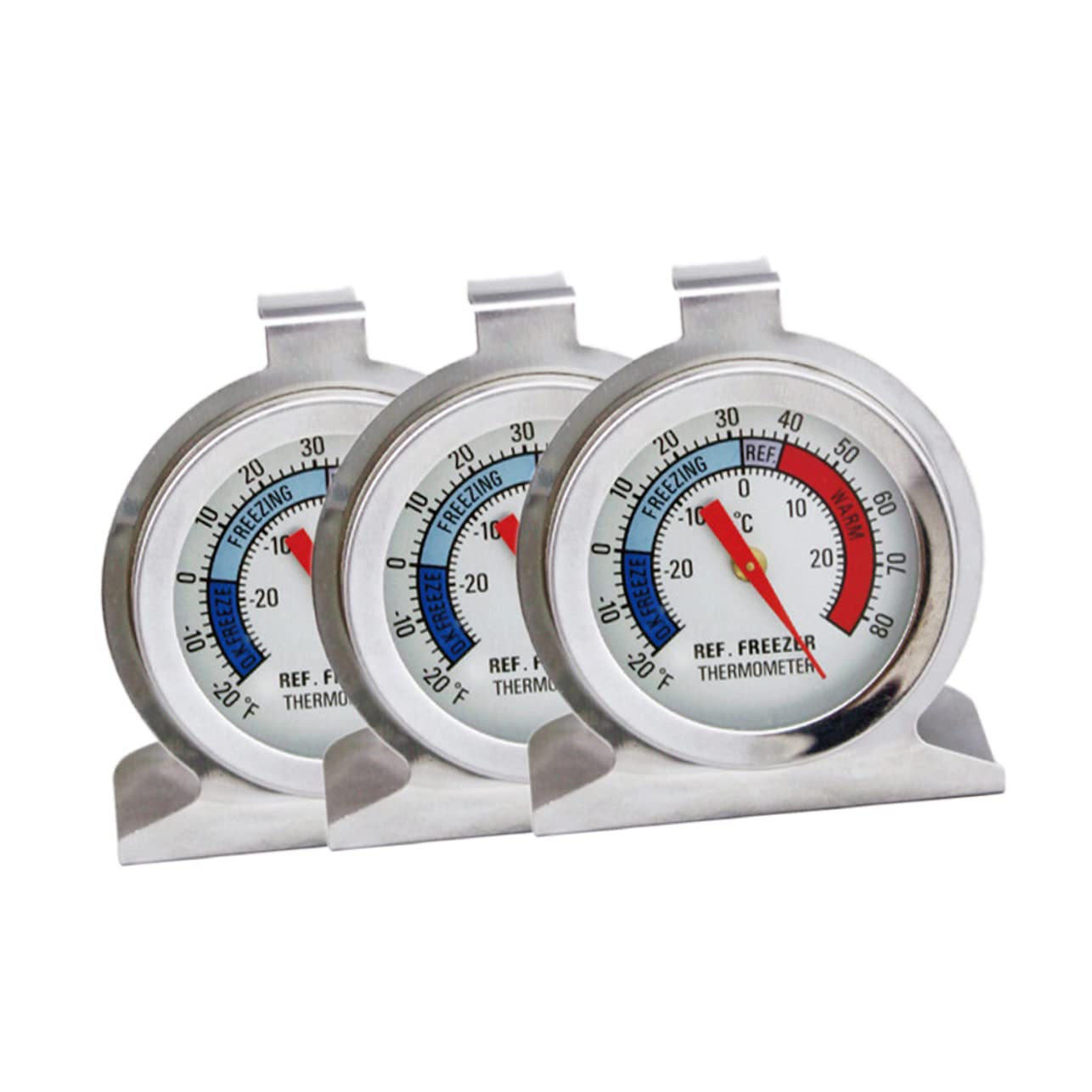 Toddmomy 6stücke Kühlschranktermometer Edelstahl-temperaturanzeige Für Gefrierschrank Und Kühlschrank Langlebiges Kühlschrankthermometer Ohne Papierverpackung