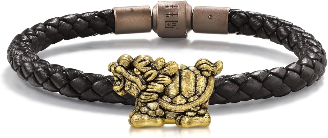 CHOW SANG SANG 999 24K Gold Charme XL Charm Gold Dragon Tortoise Charm Bracelet for Women, Men and Unisex 94385C