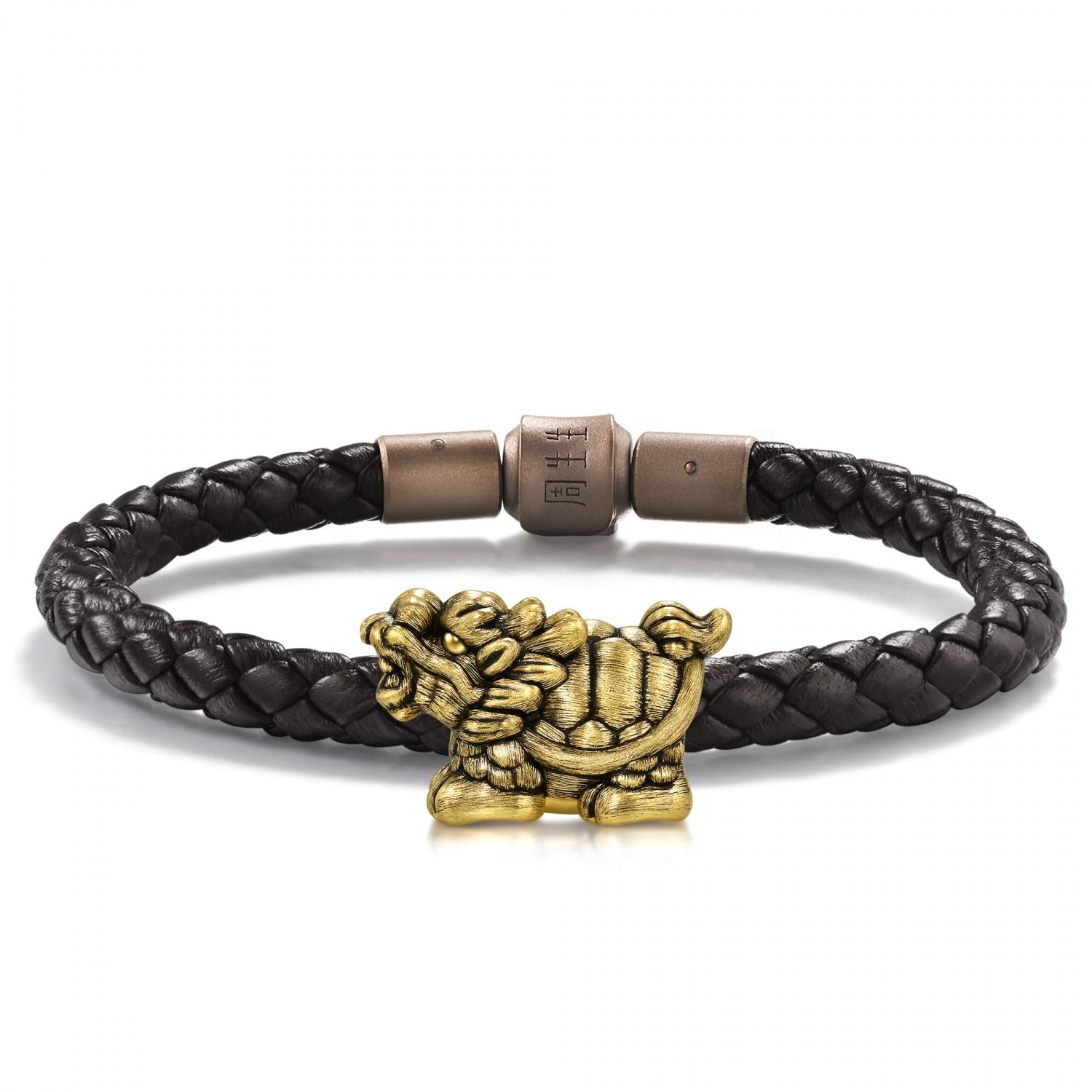 CHOW SANG SANG999 24K Solid Gold Noir XL Charm Gold Dragon Tortoise Charm Bracelet for Women, Men and Unisex 94385C