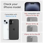 Spigen Protecteur d'écran en verre trempé [GlasTR EZ FIT] conçus pour iPhone 16 / iPhone 15 [2 Paquet]-- Verre trempé, modèle d'installation inclus, cristal transparent, 9H dureté