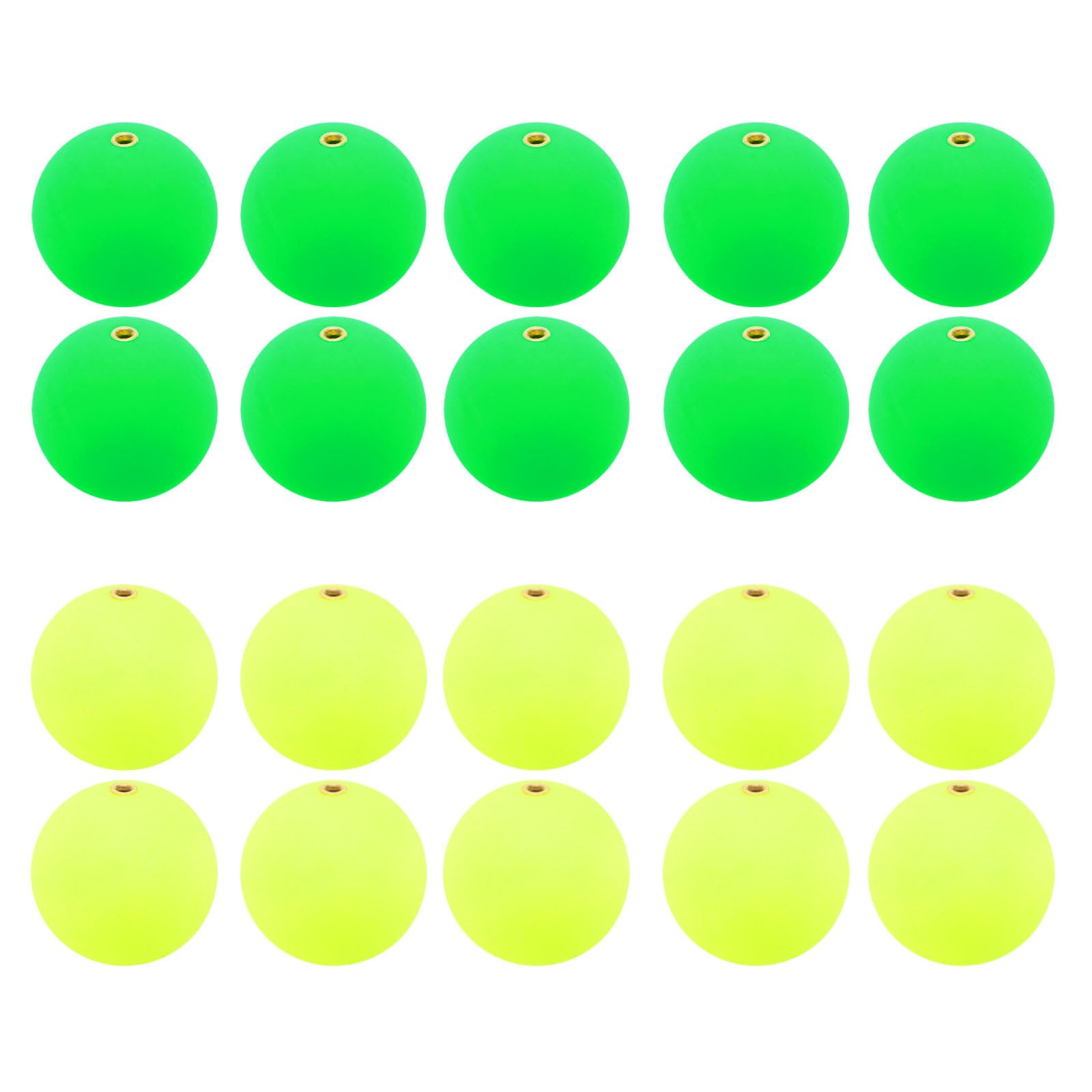 PATIKIL Fishing Bobber 24mm/0.9 Inch Dia, 30 Pack Slip Foam Floats Buoy Rig Stoppers for Crappie Trout Bass Fishing Green,Yellow