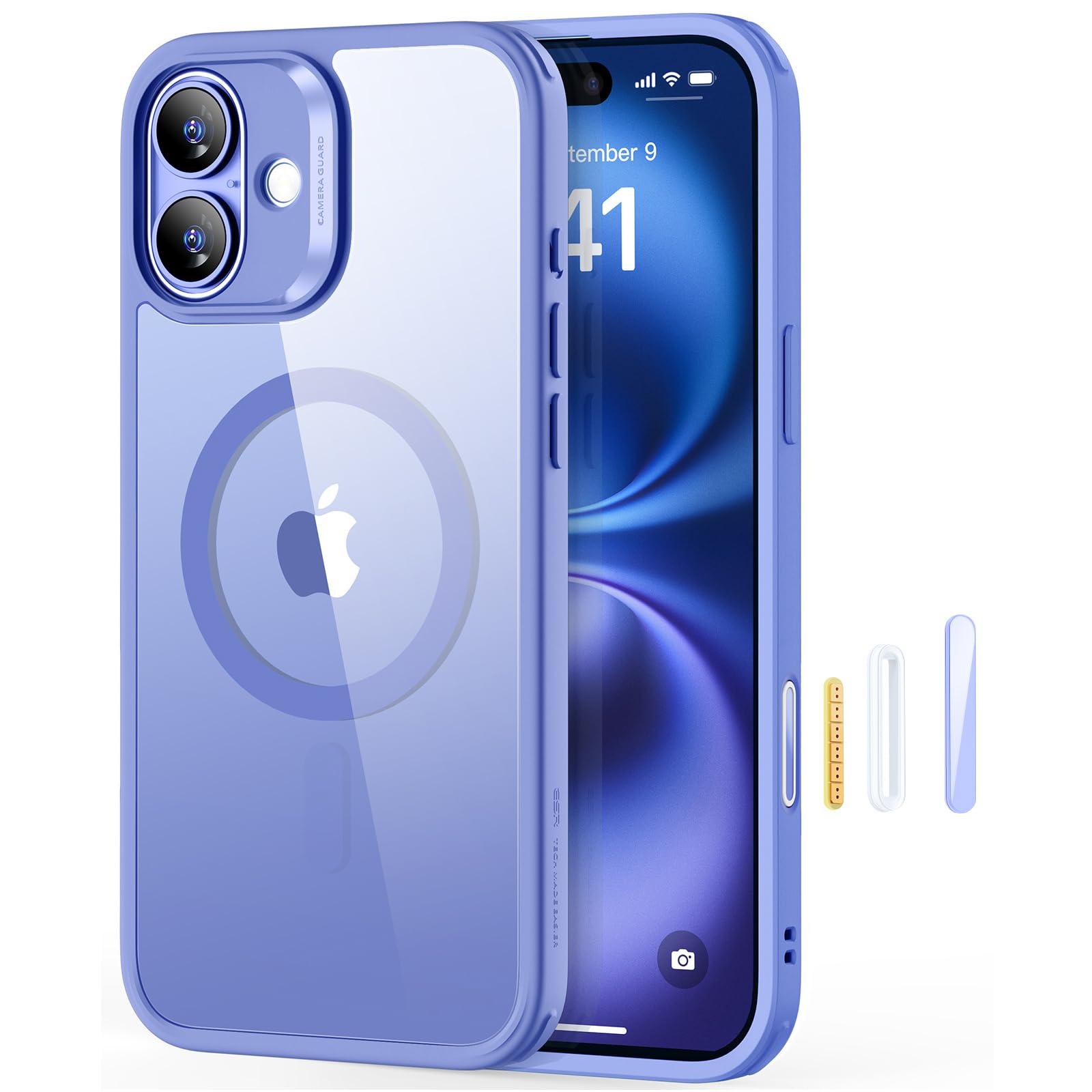 ESR for iPhone 16 Plus Case, Compatible with MagSafe, Shockproof Military-Grade Protection, Magnetic Phone Case for iPhone 16 Plus, Classic Hybrid