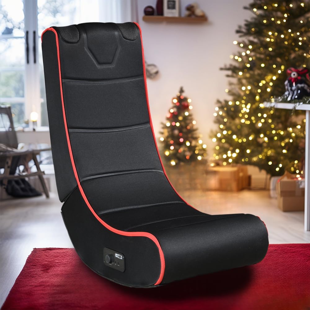 Video Gaming Chair, Floor Chair Rocker for TV, Reading, Playing Video Games with Back Support, Adjustable Backrest Meditation Soft Rocker Chair for Teens and Adults (Foldable)