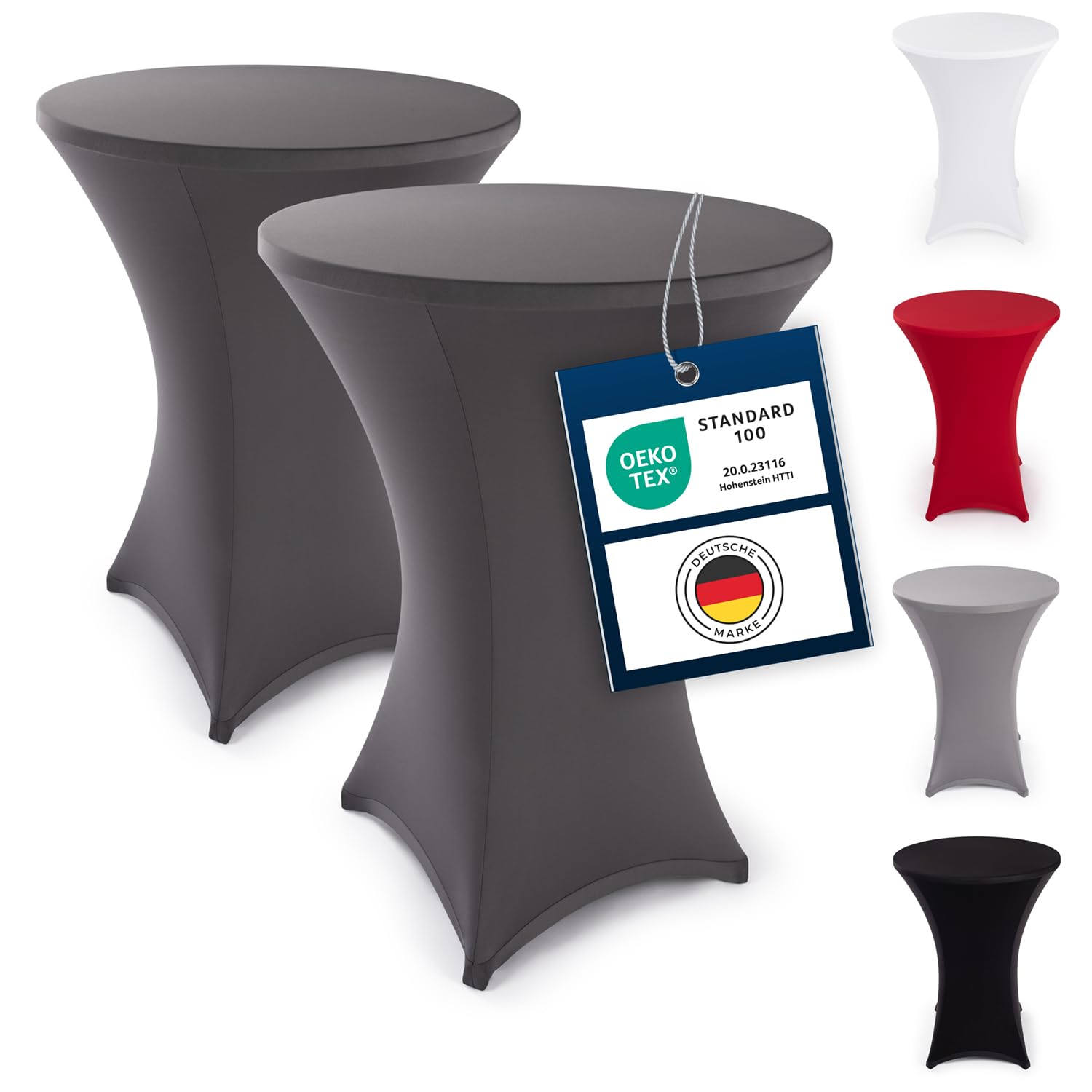 Blumtal Stretchbezug Stehtisch Hussen - Elegante Stehtischhusse für Bistrotisch