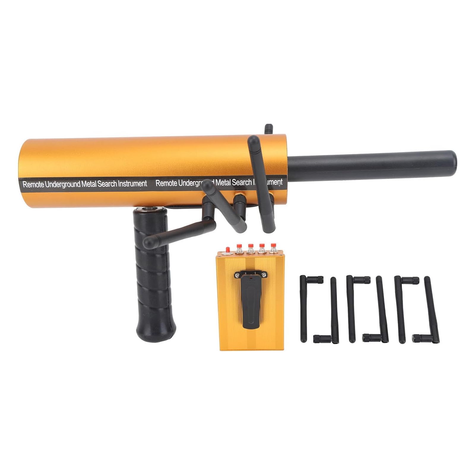 Gold Detector Underground, Handheld Ground Penetrating Metal Detector Metal Pinpointer 15m Depth 1200m Range 6 Antenna Accurate Finding Gold Detector, Suit for Gold, Silver, Jewelry