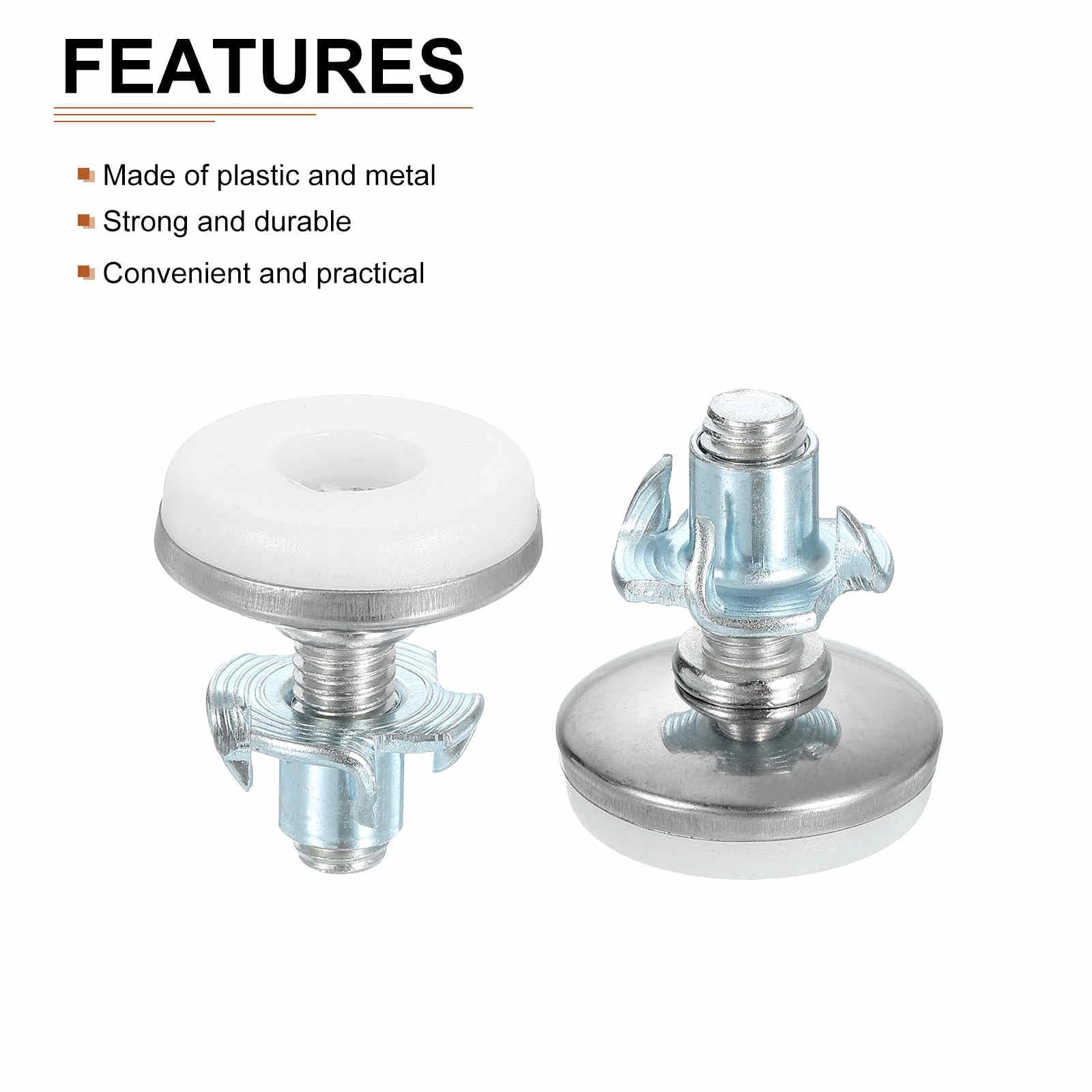 DTGN M8x20x30mm(DxLxOD) Screw on Furniture Glide Leveling Feet, 16Pack, Good for Furniture - Image 3