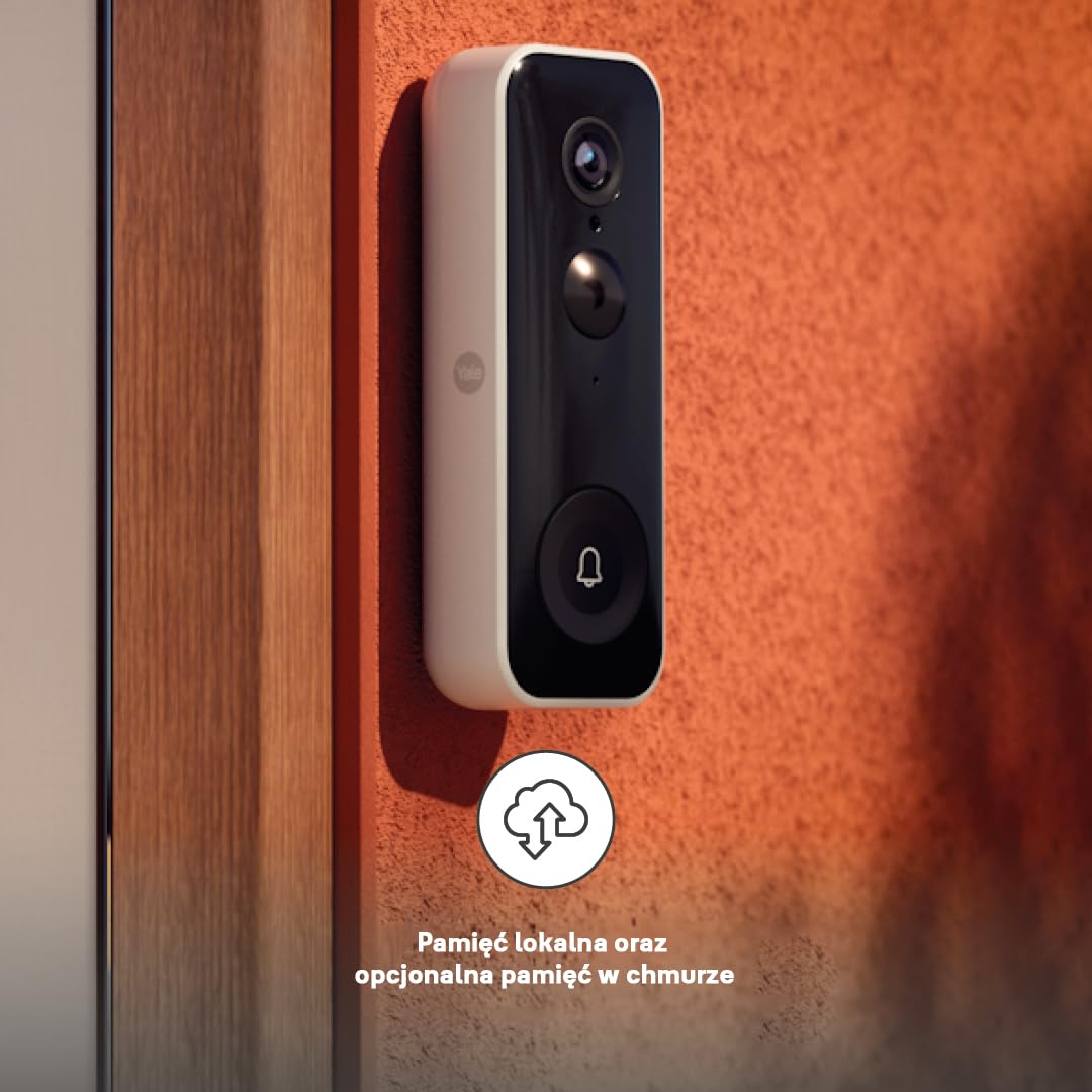 Yale Smart Wideodomofon: Full HD, dwukierunkowe audio, nagrania po wykryciu ruchu, strefy prywatności, tryb nocny, połączenia w czasie rzeczywistym, Yale Home