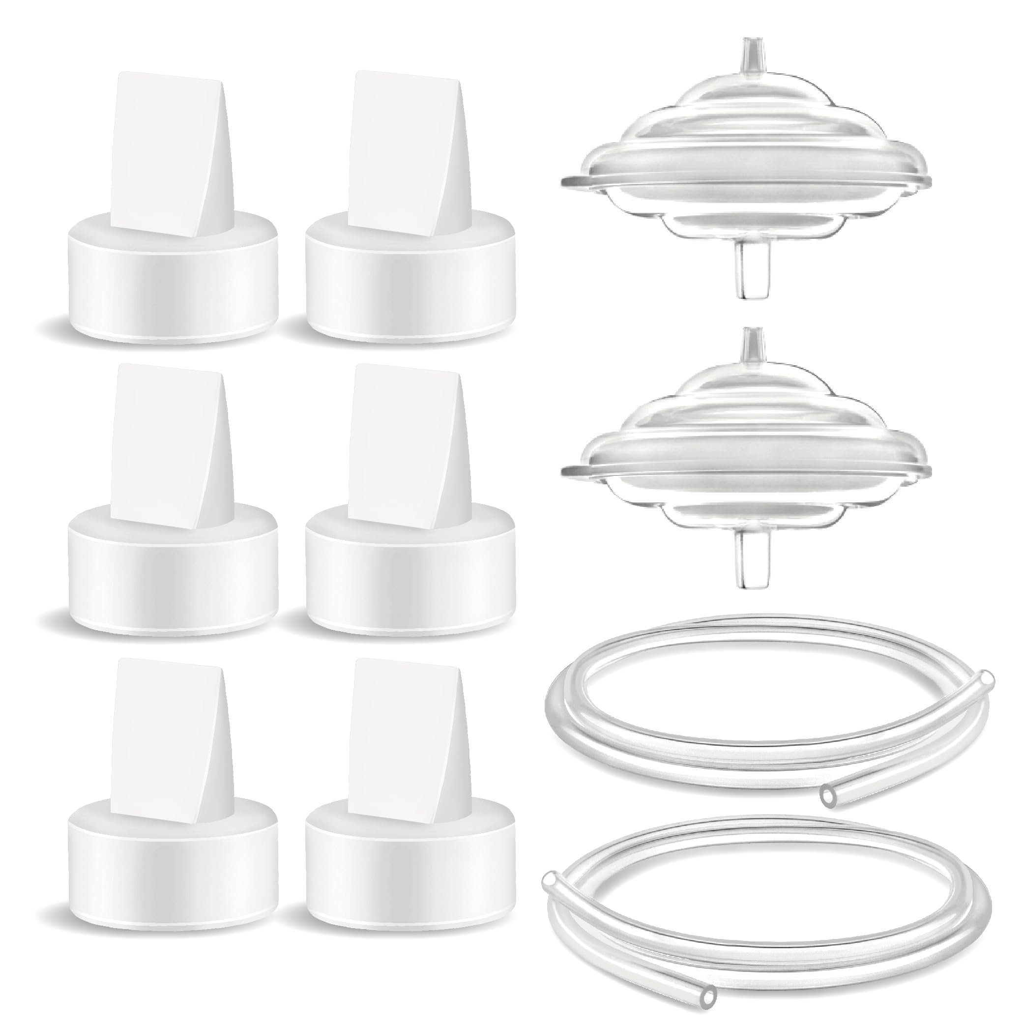 Maymom Pump Parts Compatible with Spectra S1 S2 9 Plus Breastpumps Backflow Protector Duckbill Valve Tube Not Original Spectra Replacement Pump Parts 6 Valve Tube Bfp