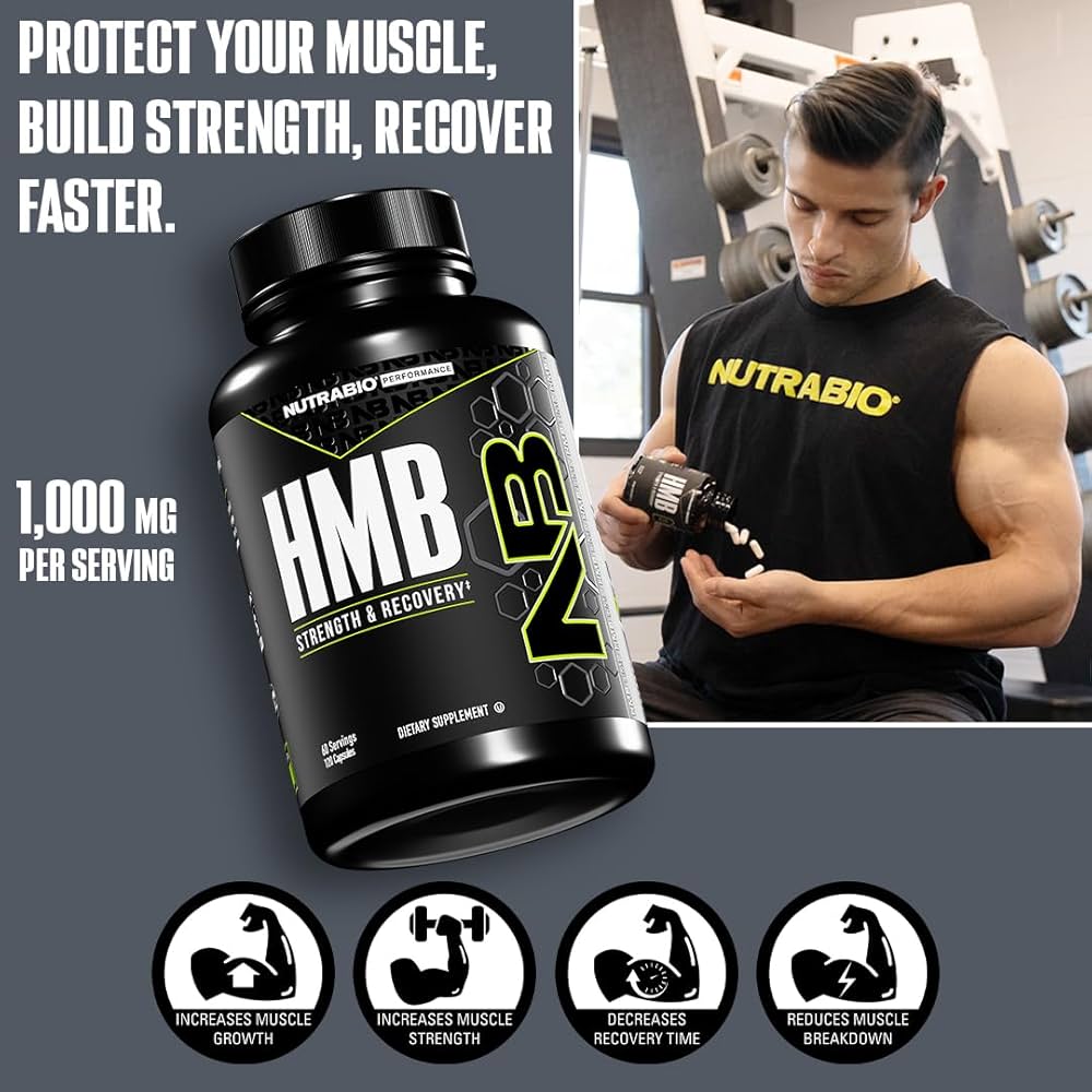Amazon.com: NutraBio HMB Supplement, Amino Acid, 1000mg, 120