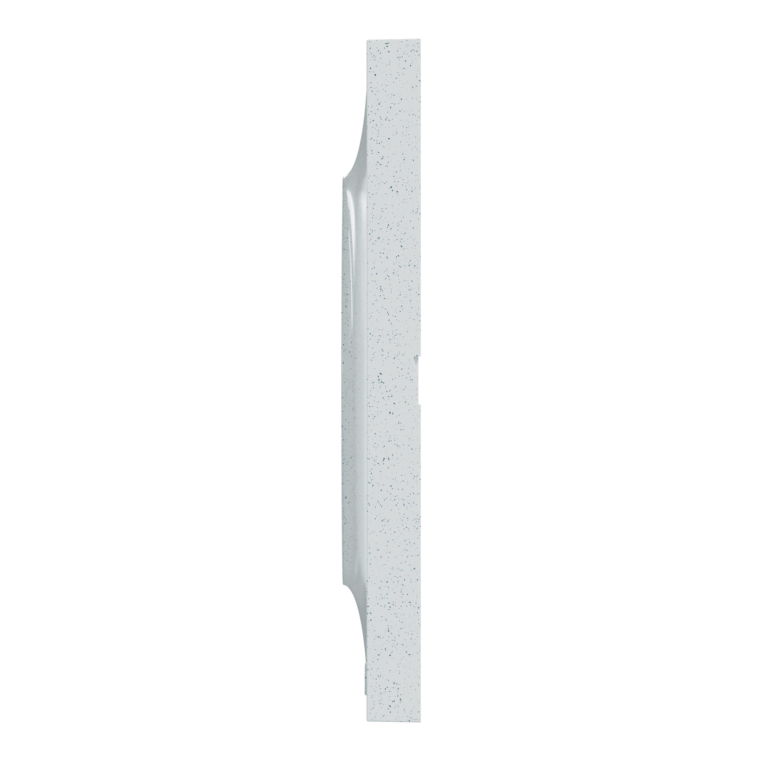 Schneider Electric - Odace Styl, biała płyta z recyklingu 3 poziome lub pionowe stacje dystansowe 71mm - S510706