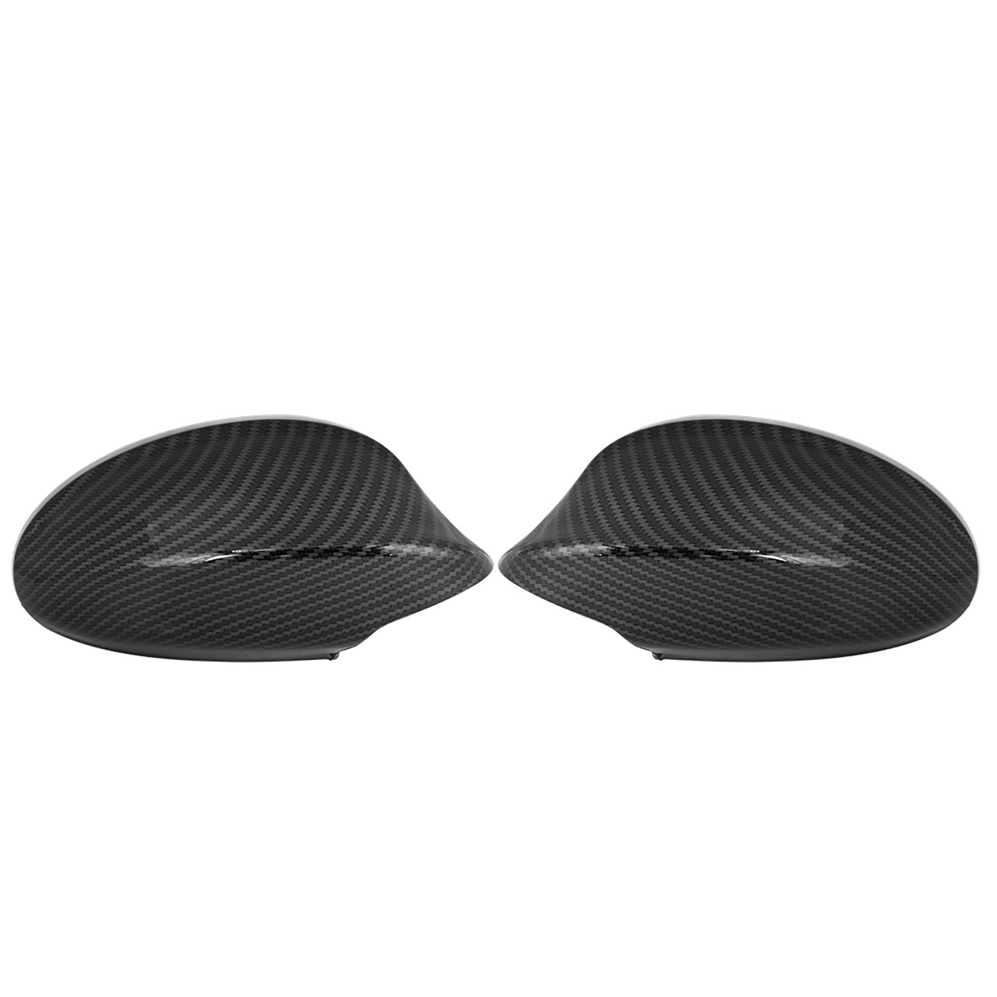 X AUTOHAUX Paire de coques de rétroviseur extérieur en fibre de carbone pour BMW Série 3 E90 E91 325i 328i 330i Berline 2005-2008