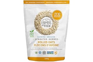 One Degree Organics - Gluten Free Sprouted Rolled Oats, 2.27kg/5 lbs.