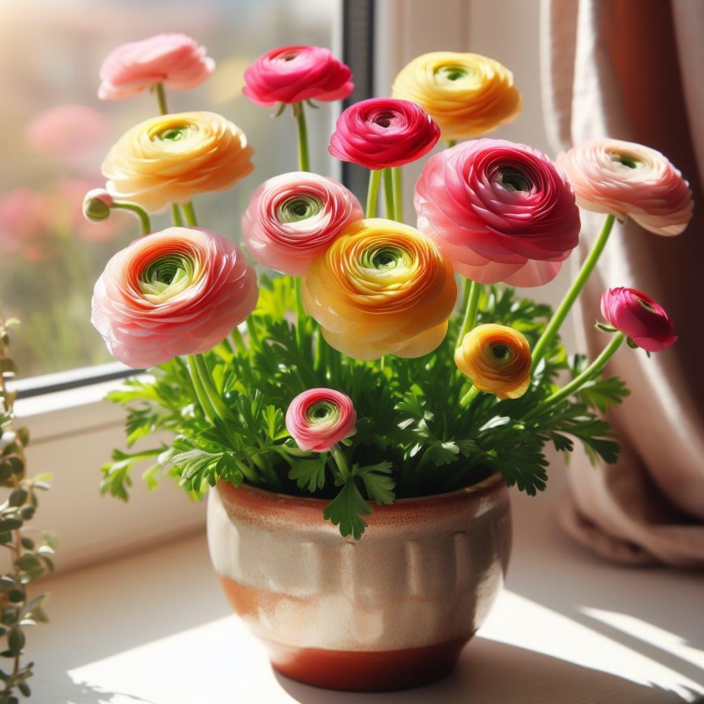 60+ Seeds- Mix Hybrid Ranunculus Flower Seeds For Home Garden- Grow Year Round. (B0D5BPBY73) Amazon Price History, Amazon Price Tracker