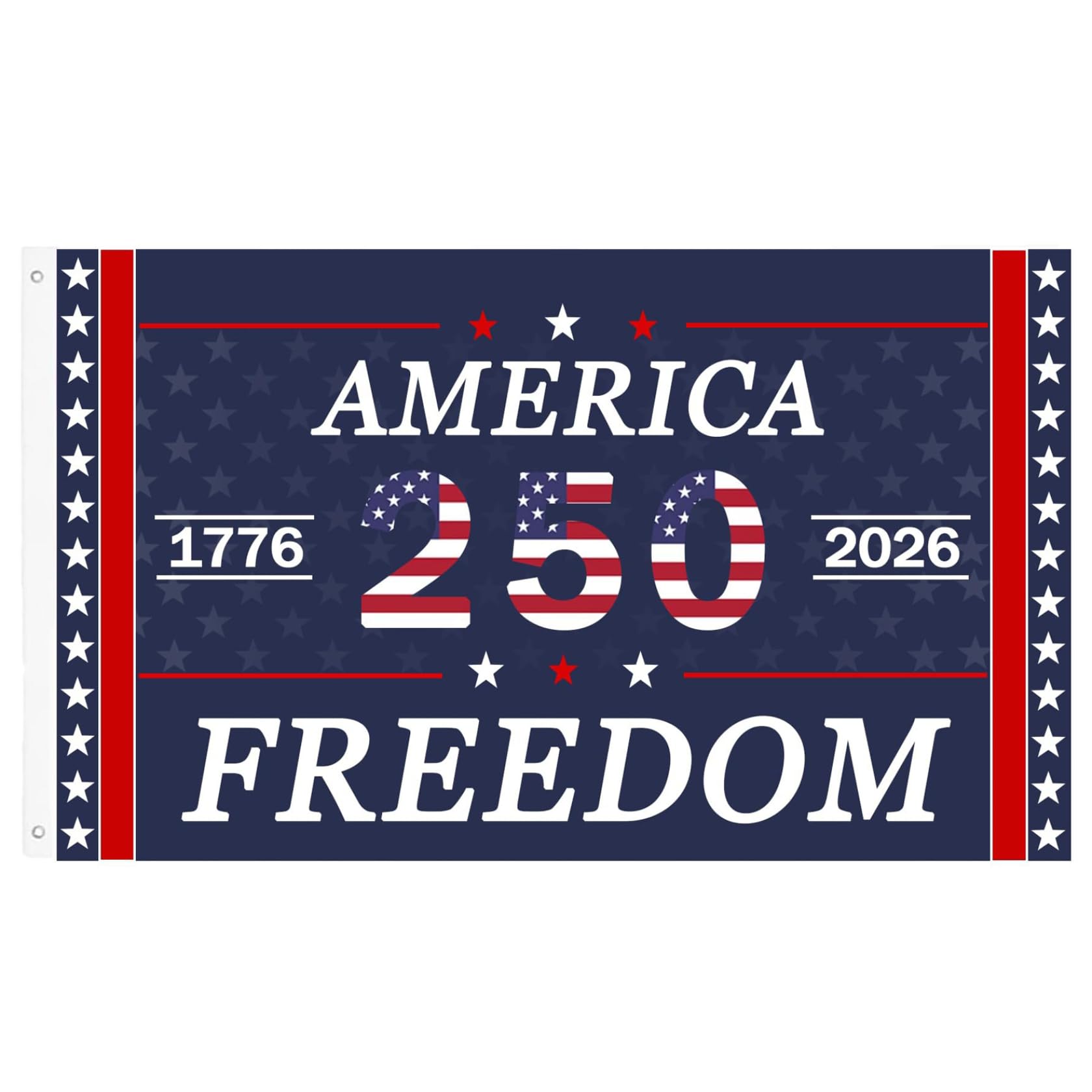 USA 250th Anniversary Flag 3x5 Ft Double Sided 1776 2026 250 Year American Anniversary Flag Hanging Garden Flags for Outside