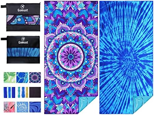 2 Pack Lightweight Thin Beach Towel Oversized 71"x32" Big Extra L...