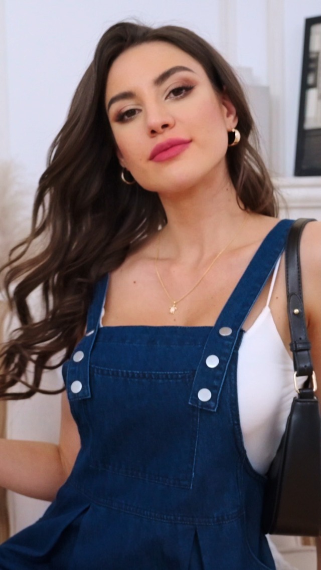 overall dress flowy Plus Size Overall Dress Flowy A-Line main image 0