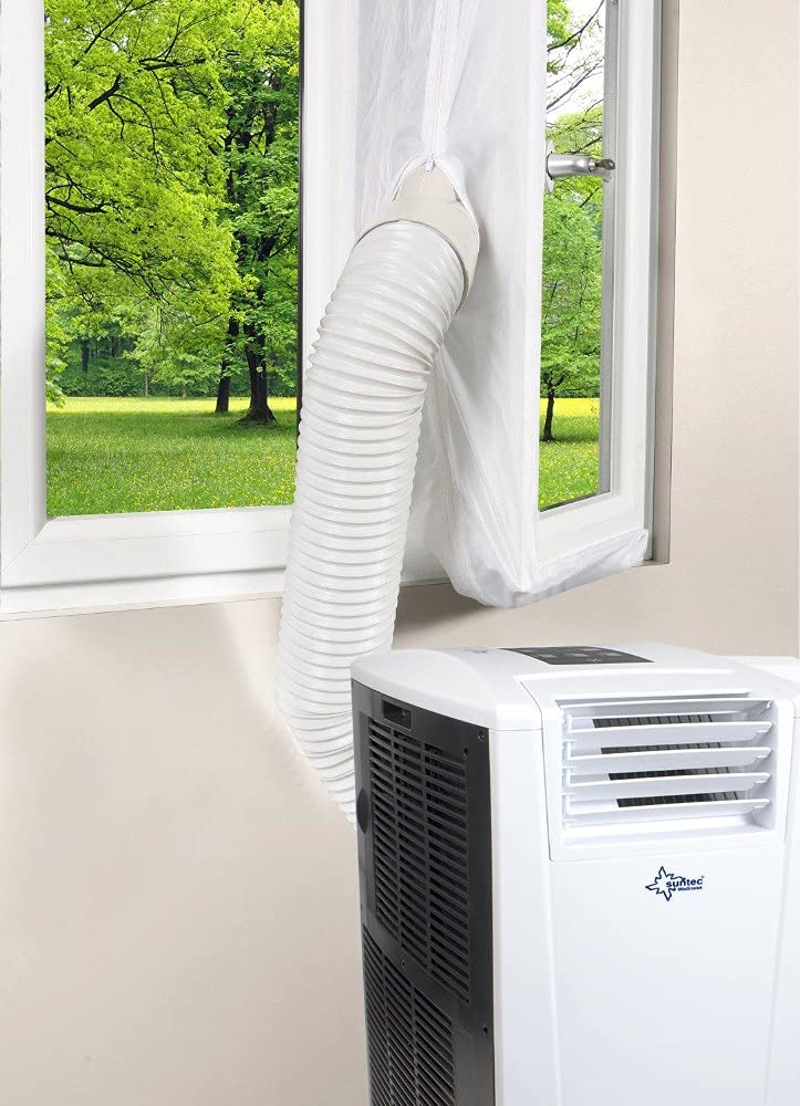 SUNTEC Air-Block-Klima Sail Zubehör-Set für mobile Klimageräte Fensterabdichtung Reißverschluss-Öffnung