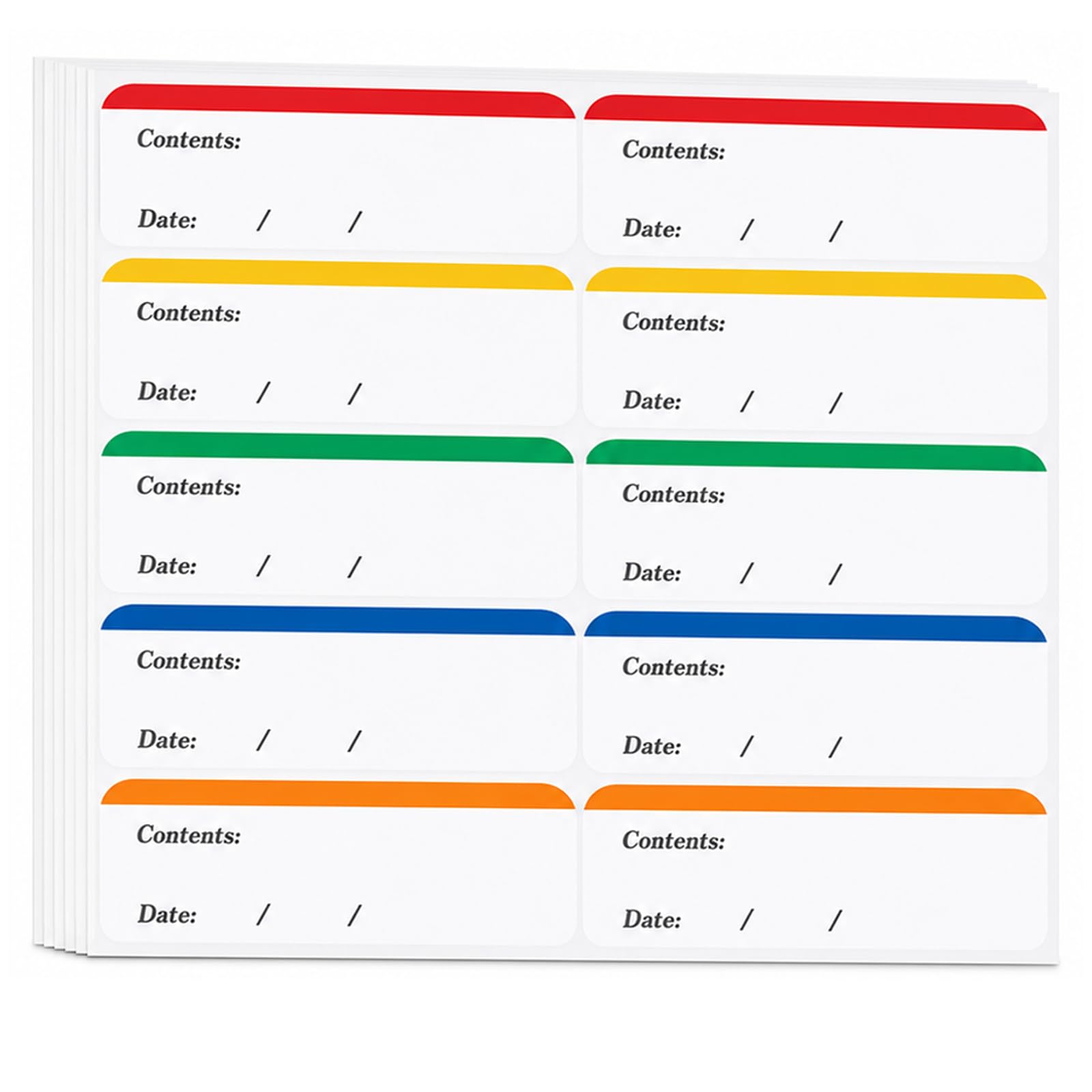 300 PCS Freezer Labels, Food Labels Stickers Easy Peel Off 6 x 3 cm