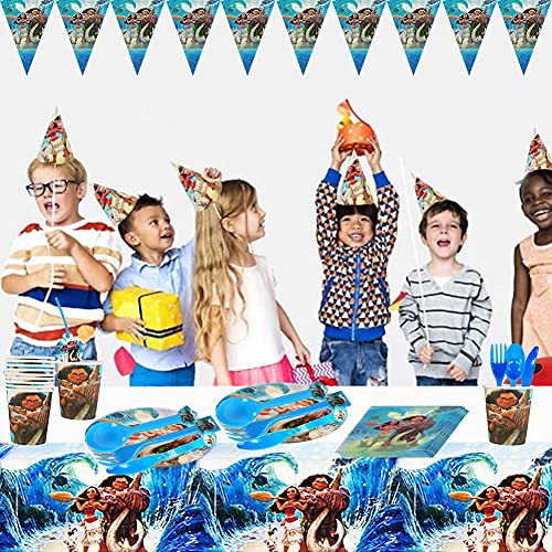 Nesloonp 88 Pezzi Moana Forniture per Feste Set di...