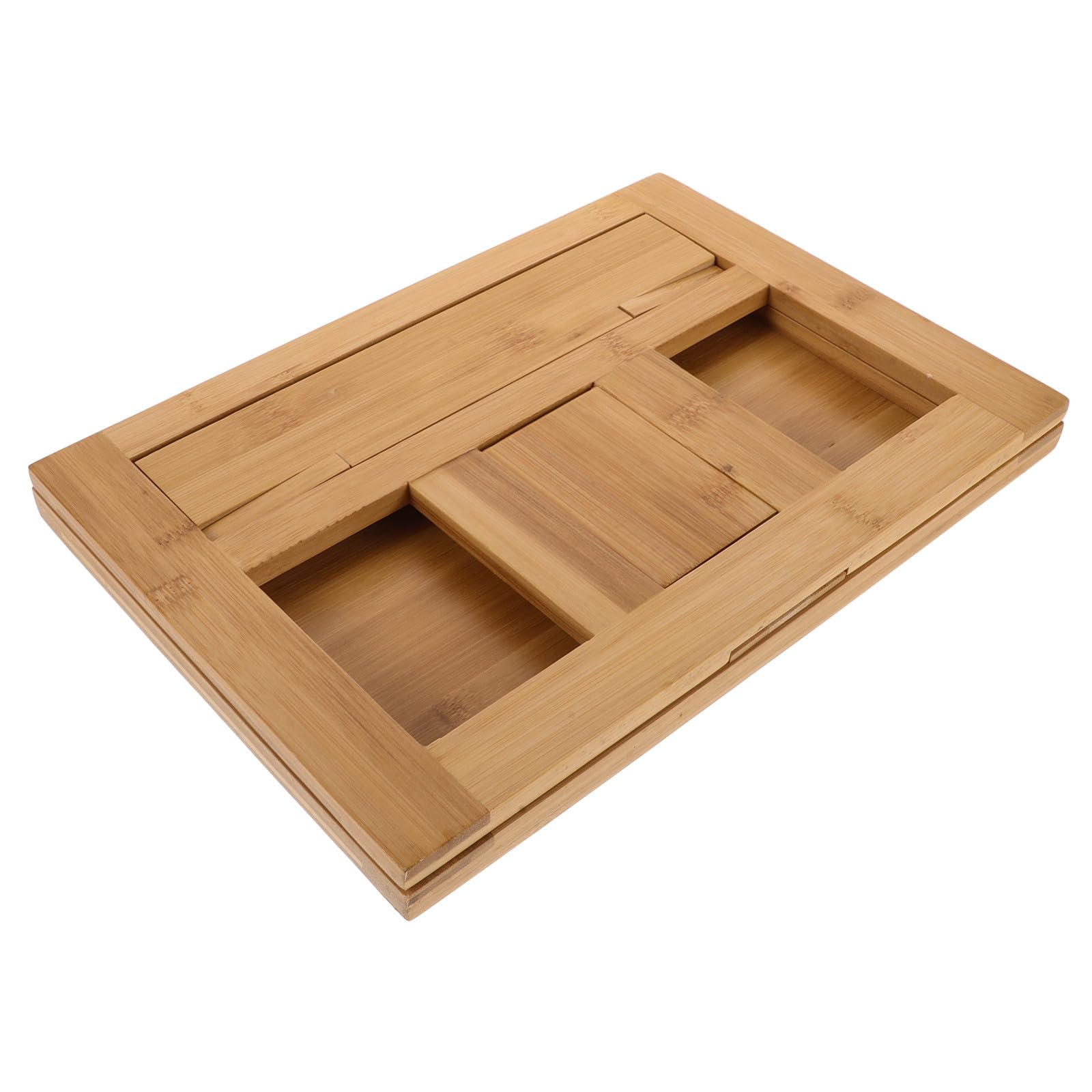 POPETPOP Pupitre de Musique Portable Support Polyvalent Beige en Bambou Accessoire Pratique pour Livres et Partitions pour Installation Musicale et Lecture à Domicile