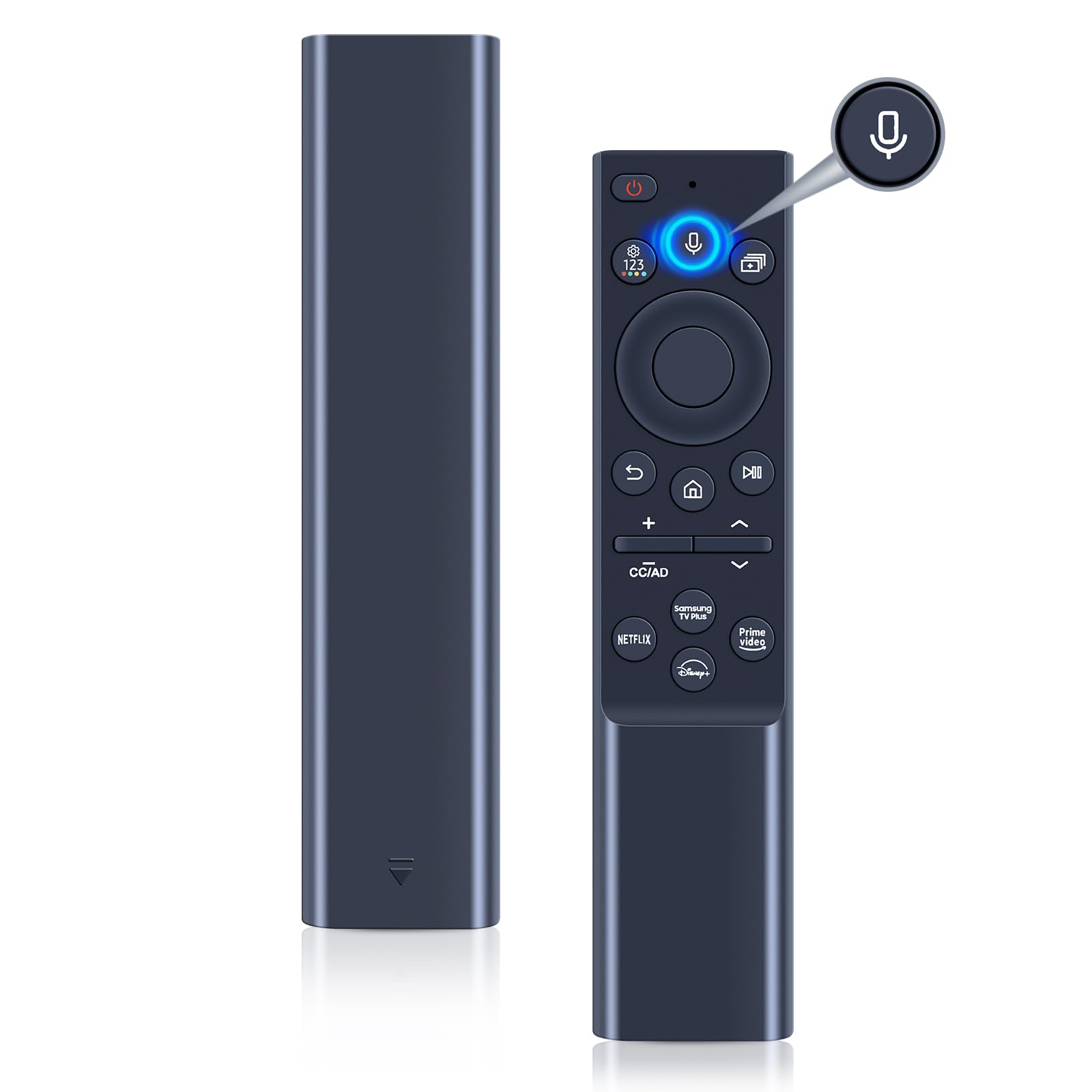 Universal BN59-01385A BN59-01385B Voice Remote Control for Samsung Smart 4k 8K Ultra HD Neo QLED OLED, The Frame and Crystal UHD Series 2021-2024 Models with Netflix Rakuten TV