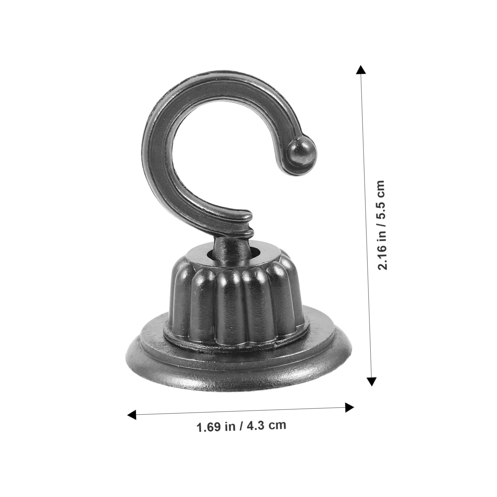 TOYANDONA 4 Ensembles Crochets De Plafond Zinc Alliage De Crochets Suspendus pour Plantes pour Orchids Et Décorations Installation Facile Et Durable 2 Pièces * 4