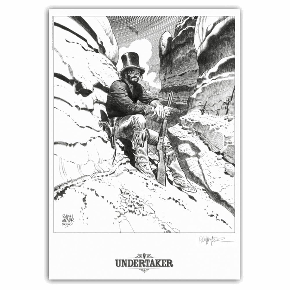Poster Undertaker signé à la main édition affiche offset format 50x70cm