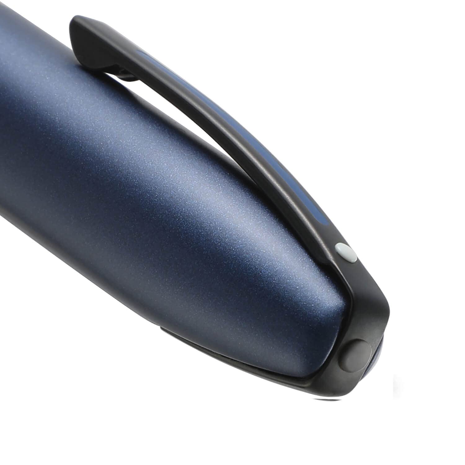 Sheaffer Icon - Penna a sfera con finitura metallica blu e accessori in PVD nero lucido, E1911051