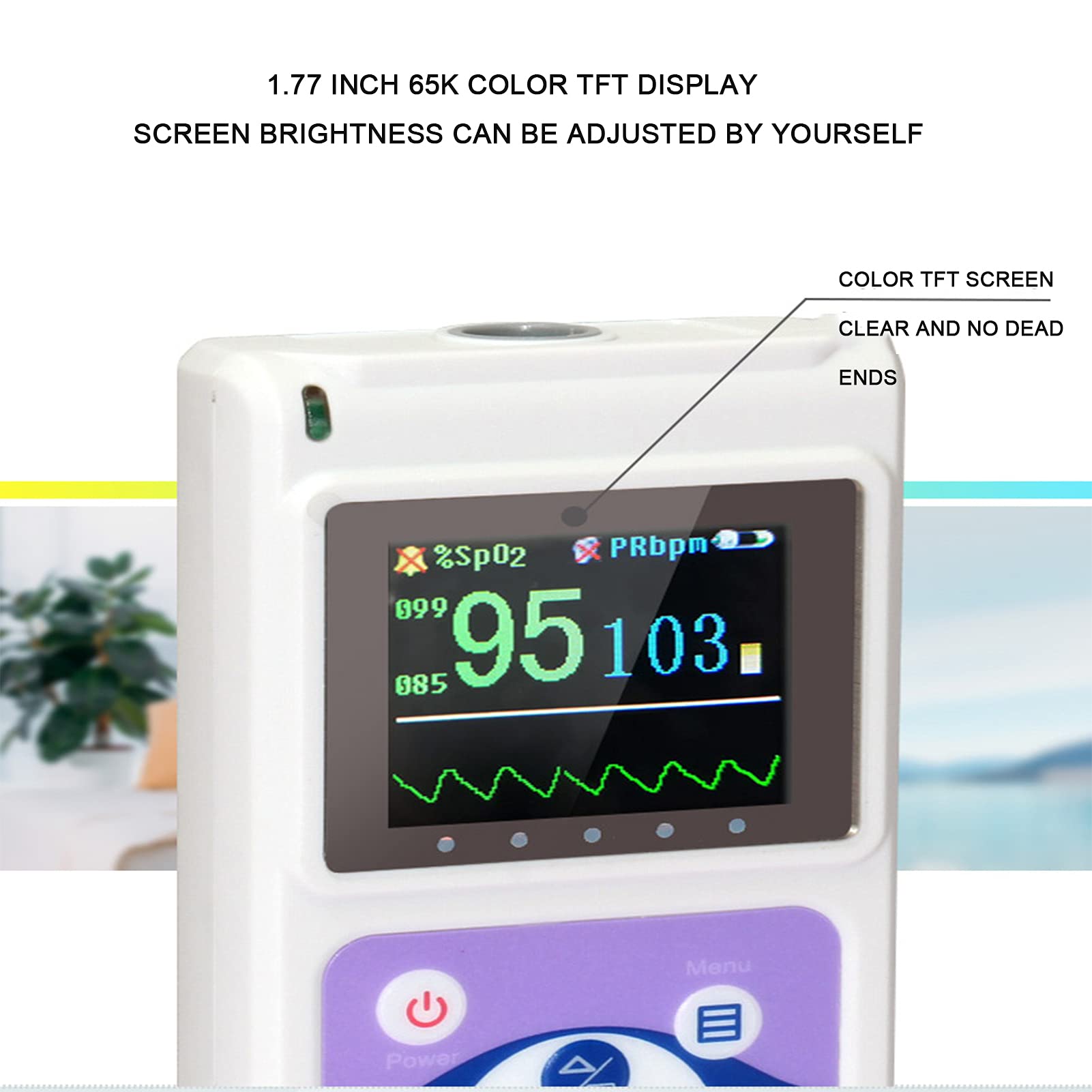 Pulsossimetro Monitor Di Saturazione Di Ossigeno Nel Sangue Sulla Punta Delle Dita, Pulsossimetro Da Dito OLED Monitor Di Saturazione Di Ossigeno Nel Sangue Portatile Per Ossimetria SpO2 Letture