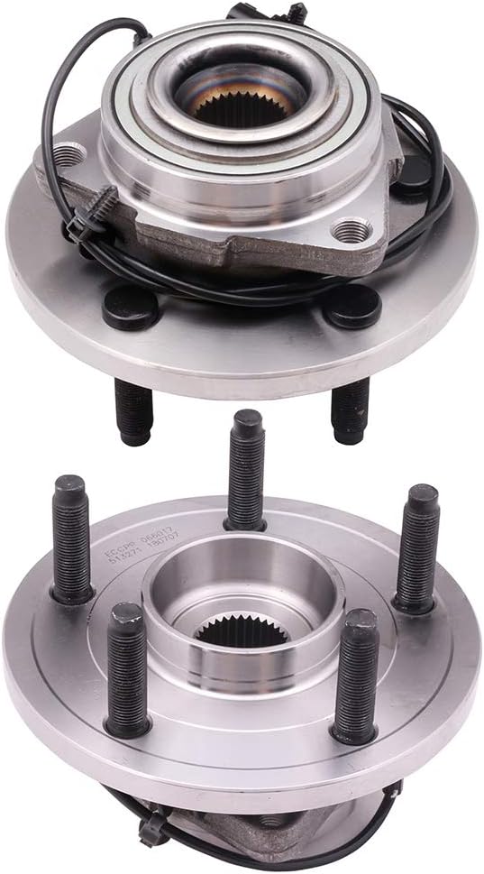 513271 Front Wheel Hub and Bearing Assembly Compatible with 2006-2009 for Dodge for Durango 2007-2009 for Chrysler for Aspen 5 Lugs W/ABS 2pcs