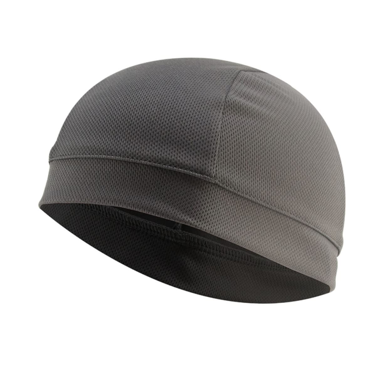 Yardenfun Cycling Hat Liner 3pcs Soft Stretchy Inner Cap Windproof Sun Protection Quick Dry Liner for Helmet Sports Accessory (Grey)