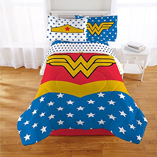 Wonder Woman 5 Piece Comforter Sheets Bedding Set Full Wantitall