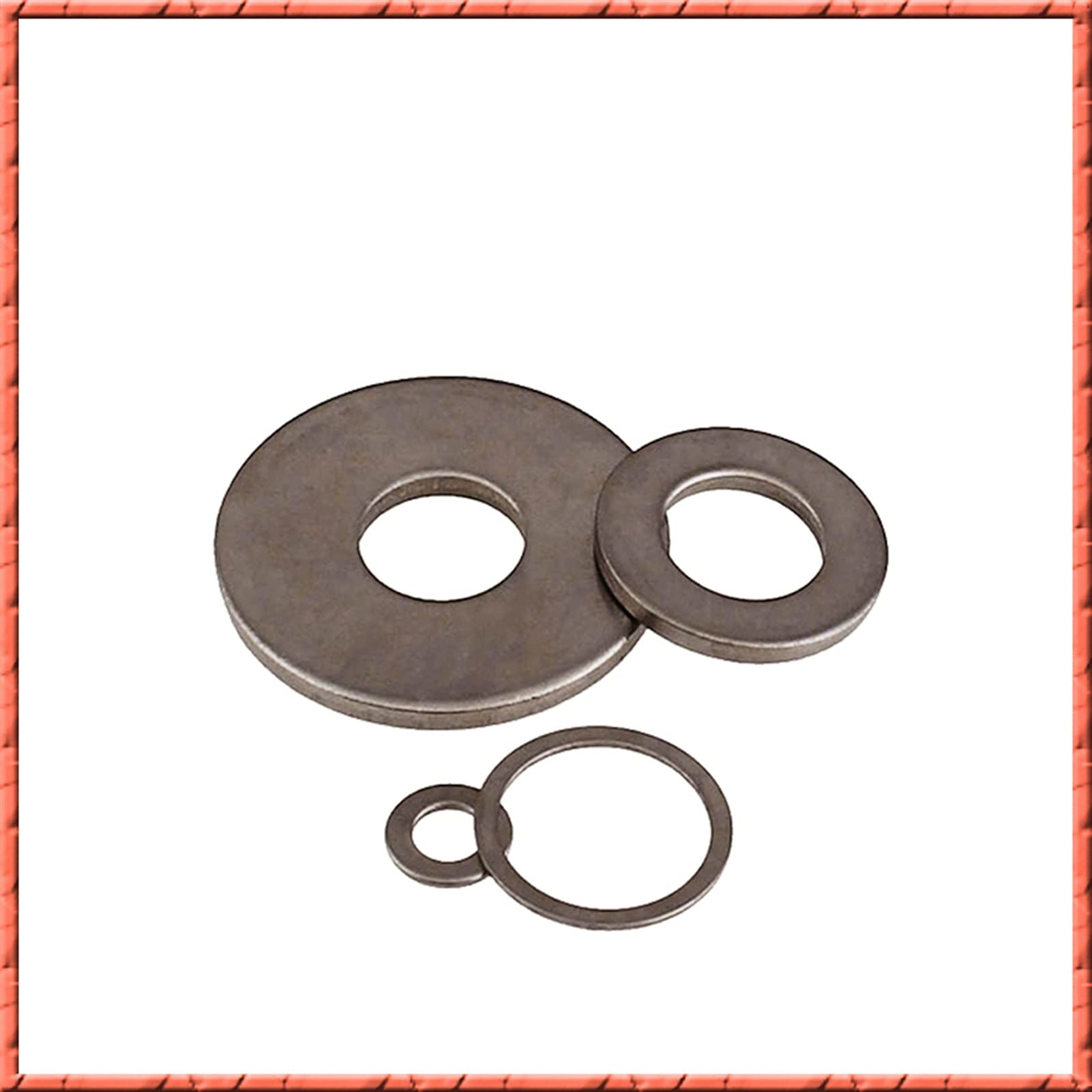 Lnanqing-Dichtscheibe 100 stücke Titanium-Waschmaschine Titan-Plain-Flache Waschmaschine Titan-Legierung GR2 M3-M27, fest und langlebig (Inner Diameter : M24 (20pcs))