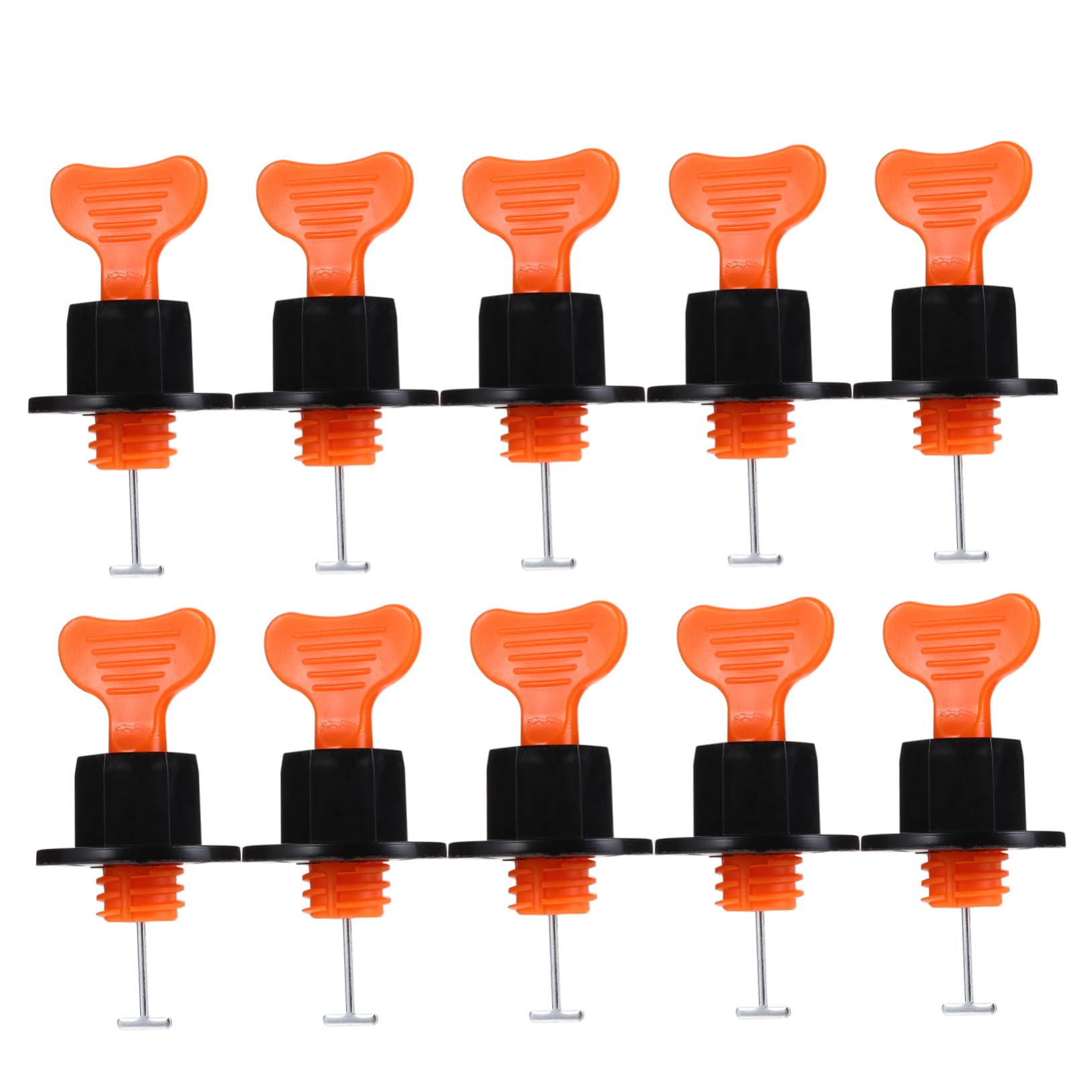 NUOBESTY Système de Nivellement de Carrelage Réutilisable Plastique, Cales D'espacement 100 Pièces Aiguilles Interchangeables, Outils de Bricolage pour Pose Murale et Sol, Kit 2 Packs
