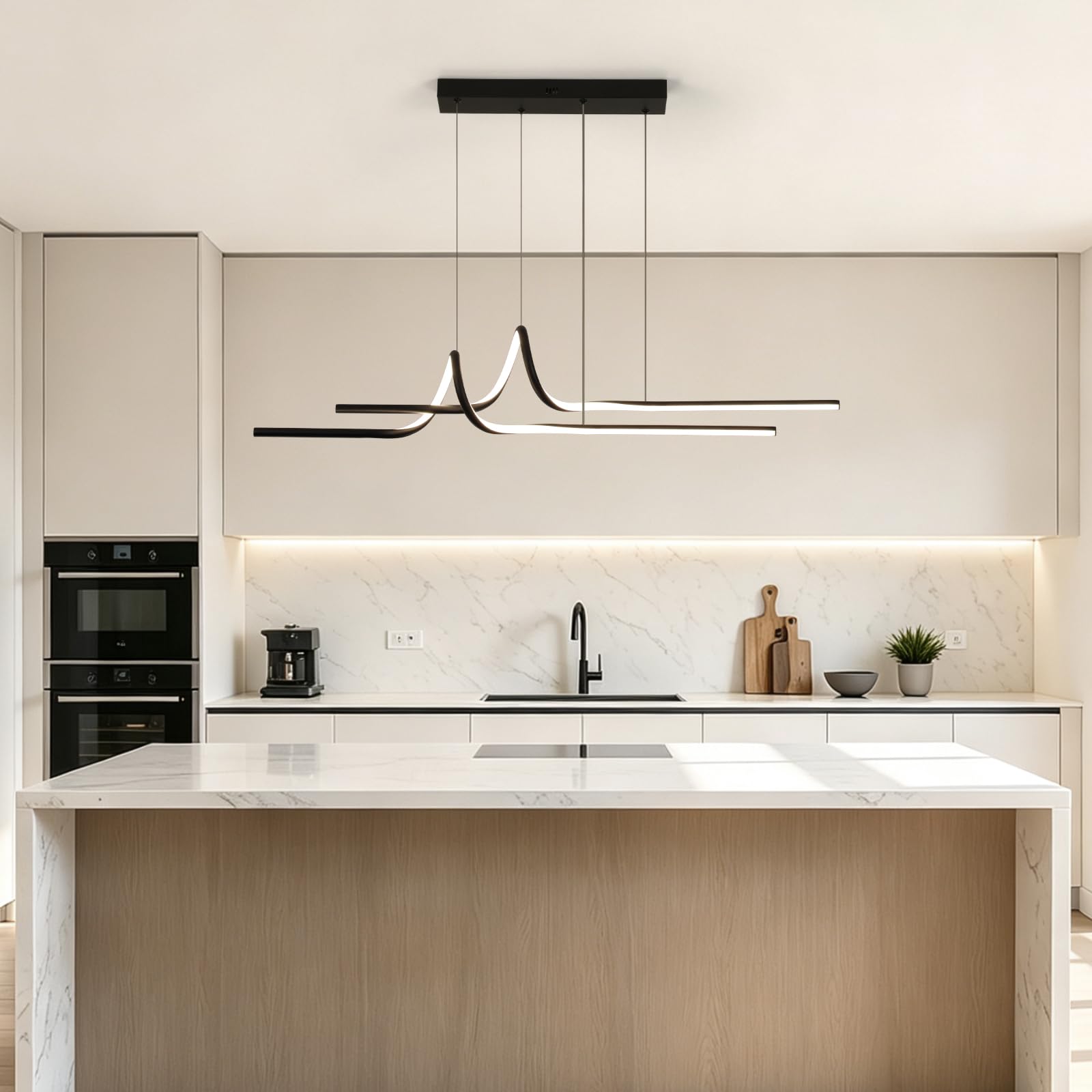 OTREN Lámpara LED Colgante de Techo, 100cm Lámpara Regulable para Comedor