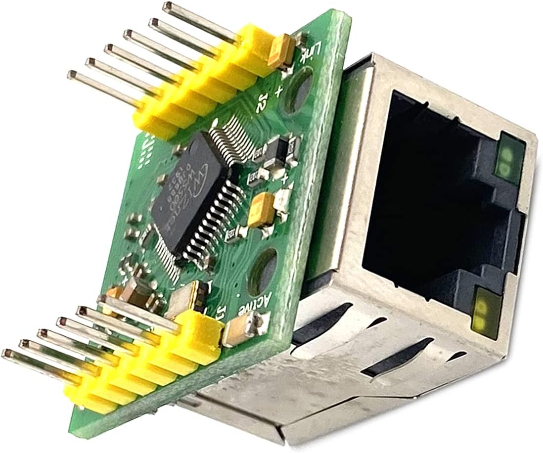 Kiro&Seeu USR-ES1 W5500 Chip SPI to LAN Ethernet Network Module TCP IP STM32 Interface 3.3V 5V for Arduino WIZ820io RC5