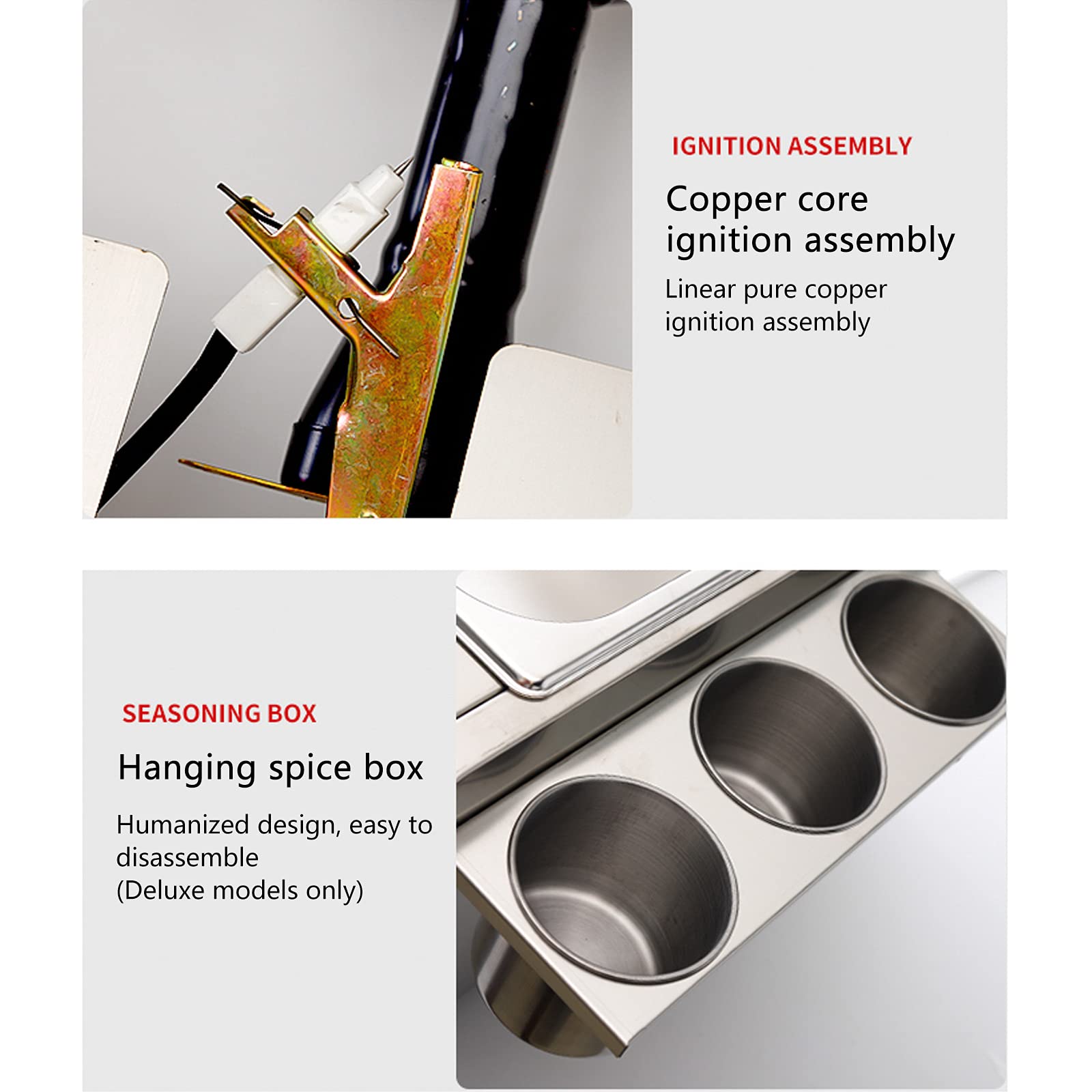 Deep Fryer Friggitrice a Gas a Doppia bombola da 20 Litri, friggitrice a Gas Professionale in Acciaio Inossidabile con Paletta per cestello per friggitrice da Cucina per Cucinare per la Famiglia