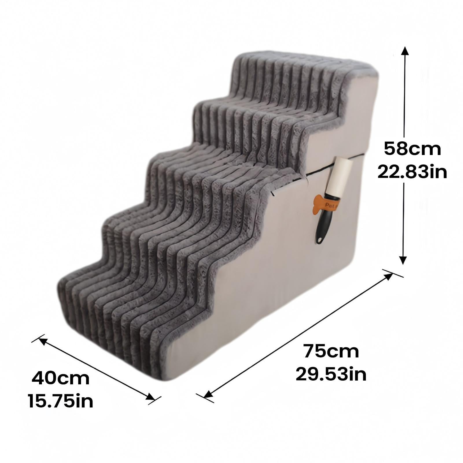 Escalón Canino Escalera Pequeña Ligera Desmontable Antideslizante Lavable | Escaleras equilibradas de cama de perro para cachorros, gatos, sofá, sillón, balcón y apartamento de