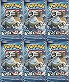Unbranded Pokemon TCG: XY Evolutions Sealed Booster Pack of 6