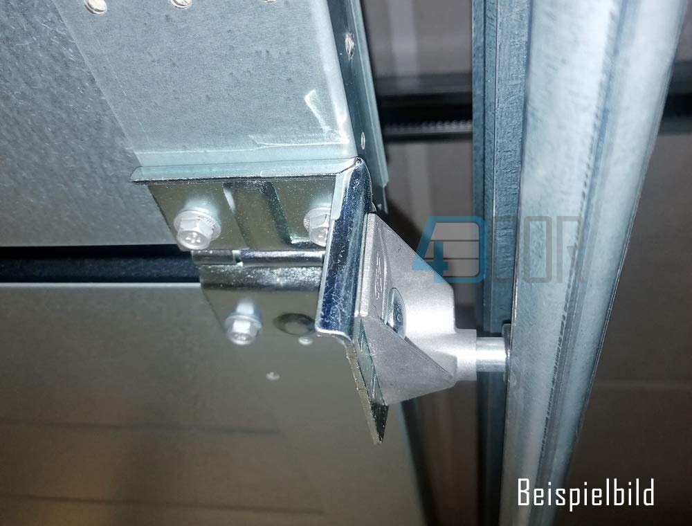 Hörmann Portarrollos 3074403 para puertas seccionales de garaje | repuesto para serie 30 y 40 | reforzado y duradero | portarrollos de aluminio para fijación de carriles
