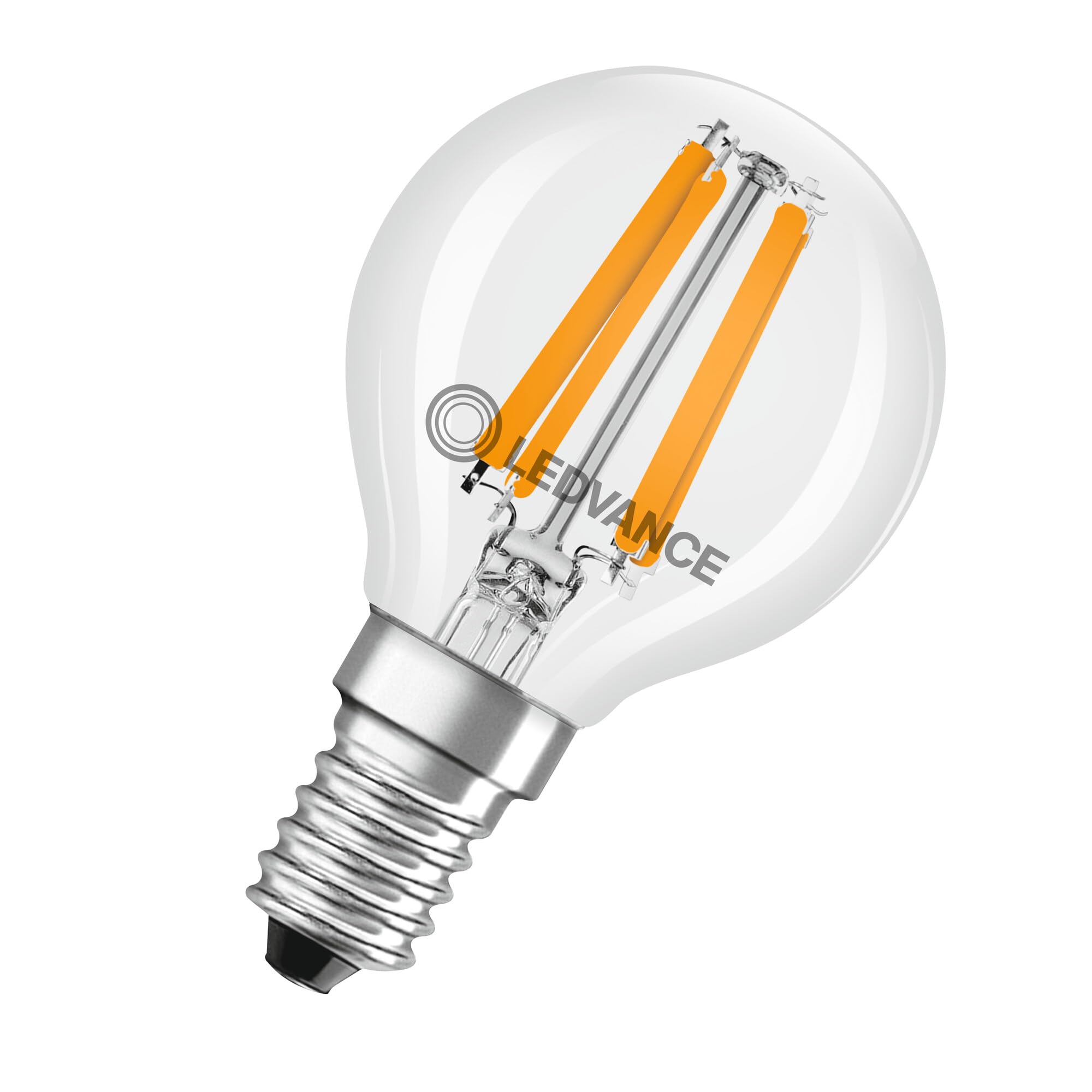 Ledvance Light 4.2W Led Filament Golf Ball Bulb, E14, 2700K, 470Lm, Dimmable