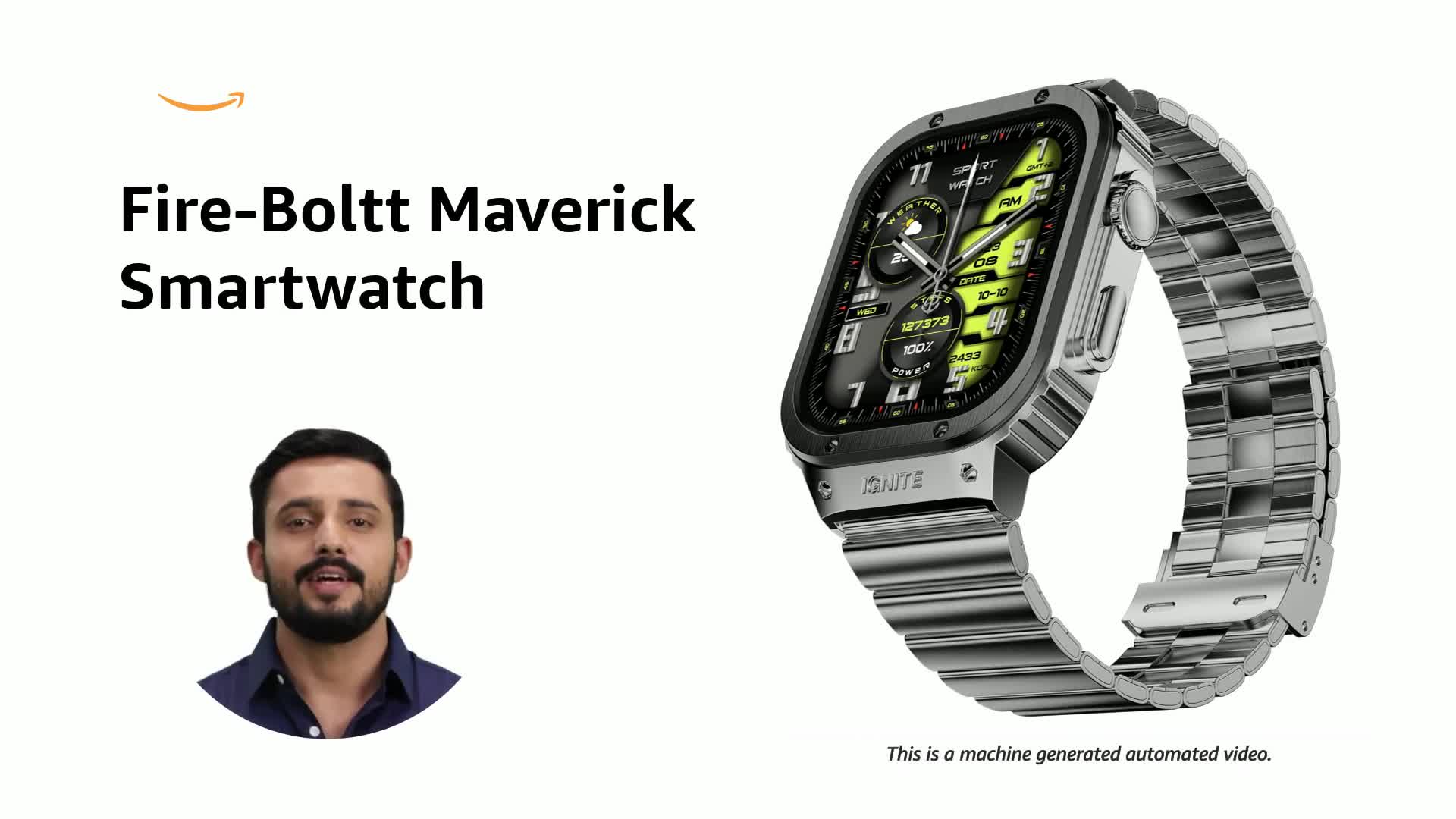 超電/熱風/バトパ/BLボルト/WHフレア/メガシンフォニア／マリィモルペコ Fire-Boltt Maverick Smartwatch 51.308mm (2.02 inch) IPS Display