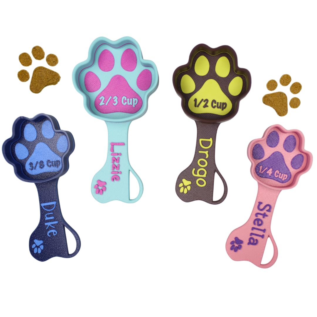 Personalized Dog Food Scoop Custom Scooper Pet Kibble Scoop Food Dispenser Dog Measuring Cup Custom Pet Accessories Gift