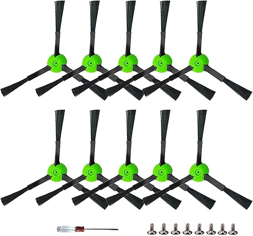 Dhoua Paquete de 10 cepillos laterales de repuesto compatibles con iRobot Roomba e, i y j Series E5, E6, i1, i1+, i3, i3+, i4, i4+, i6, i6+, i7,